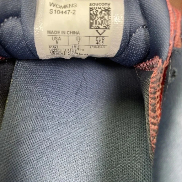 Saucony Clarion Womens Size 9 Shoes Pink Sneakers Running Athletic Trainers - Picture 8 of 10